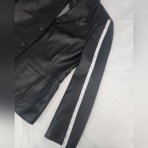 Valerie Stevens lamb leather sport blazer jacket - Picture 8 of 9